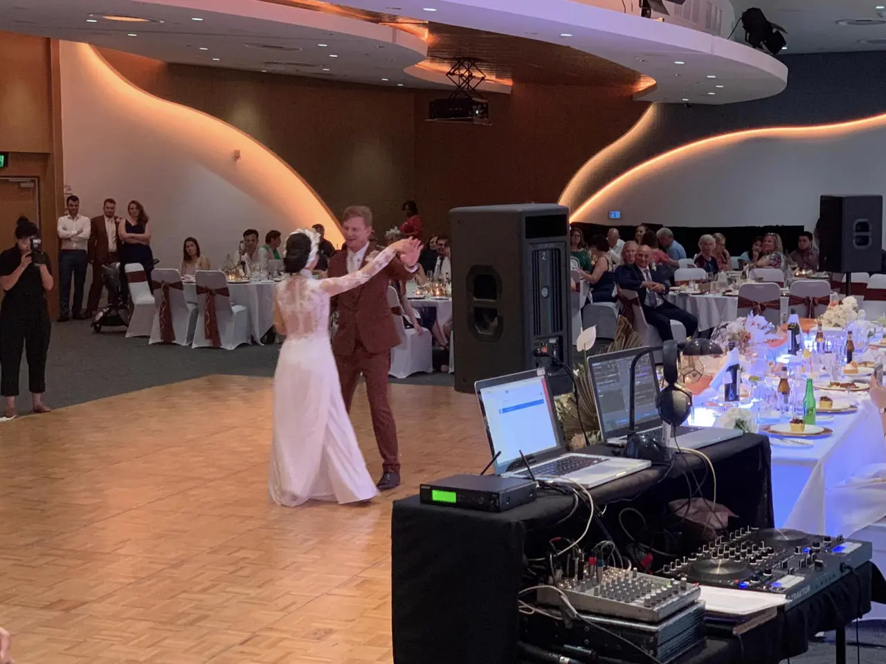 Bride and groom's first dance