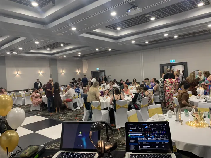 Guests at a function room event